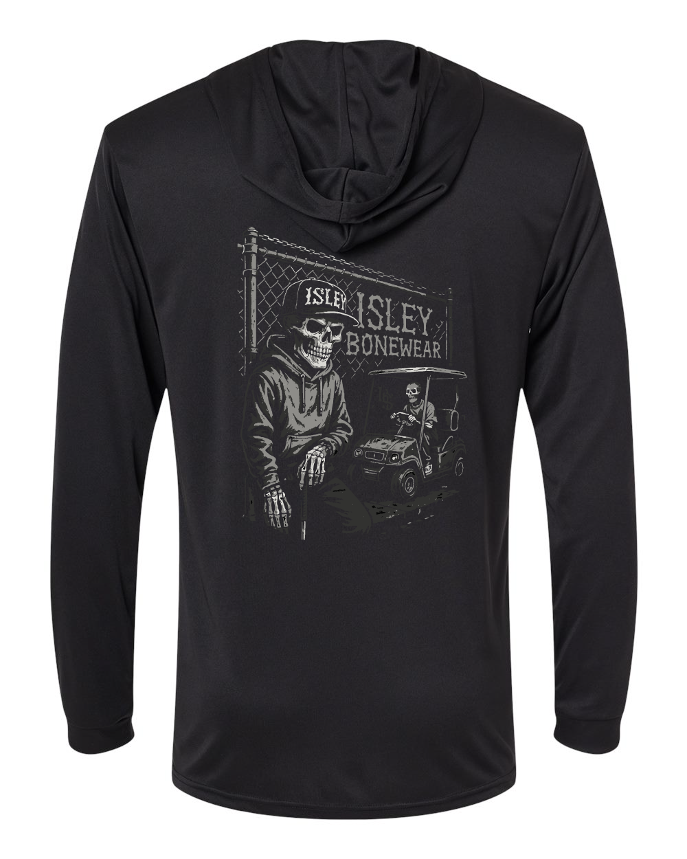 Isley Bonewear Golf Hood Performance Hooded Long Sleeve T-Shirt (click for more colors)