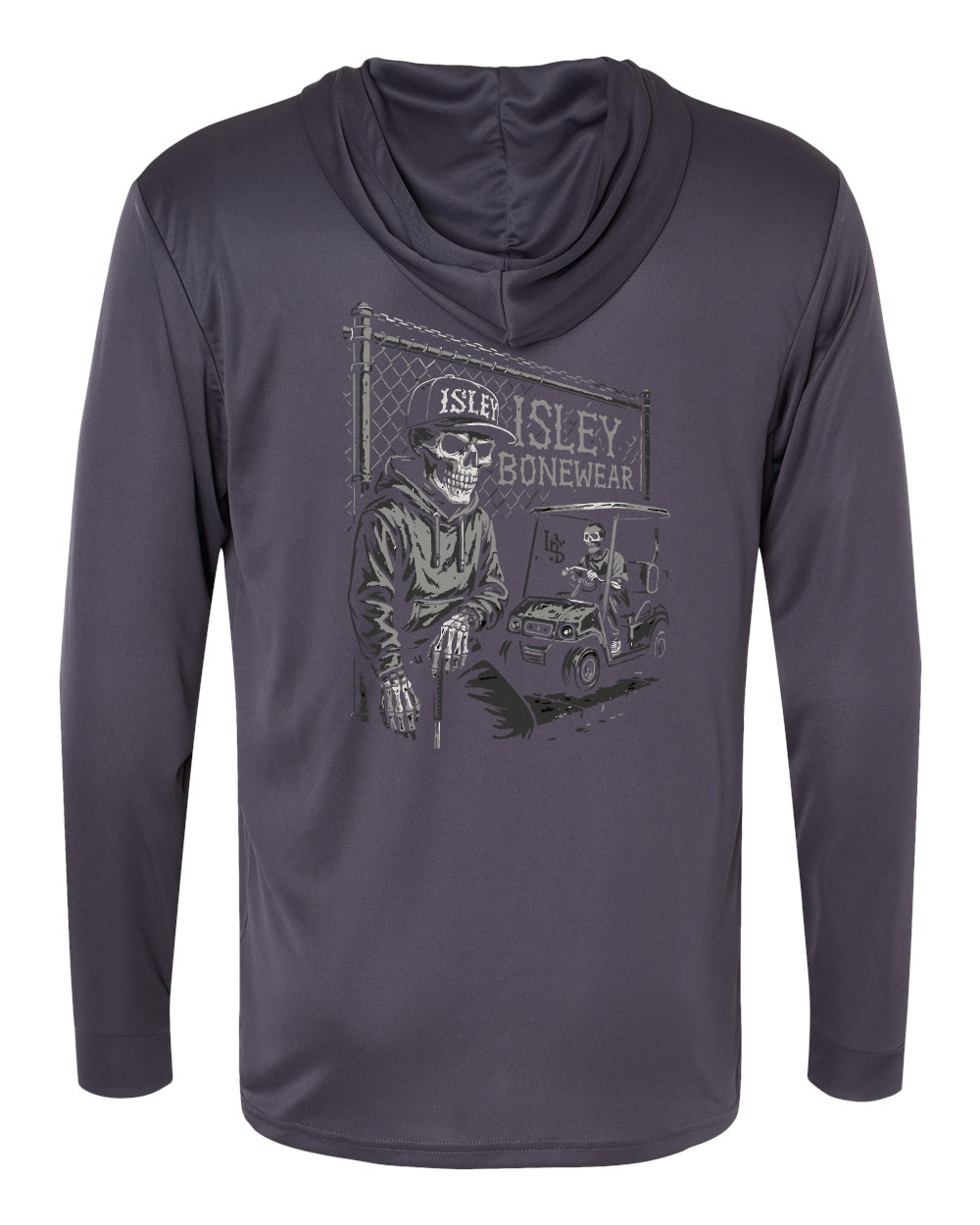 Isley Bonewear Golf Hood Performance Hooded Long Sleeve T-Shirt (click for more colors)