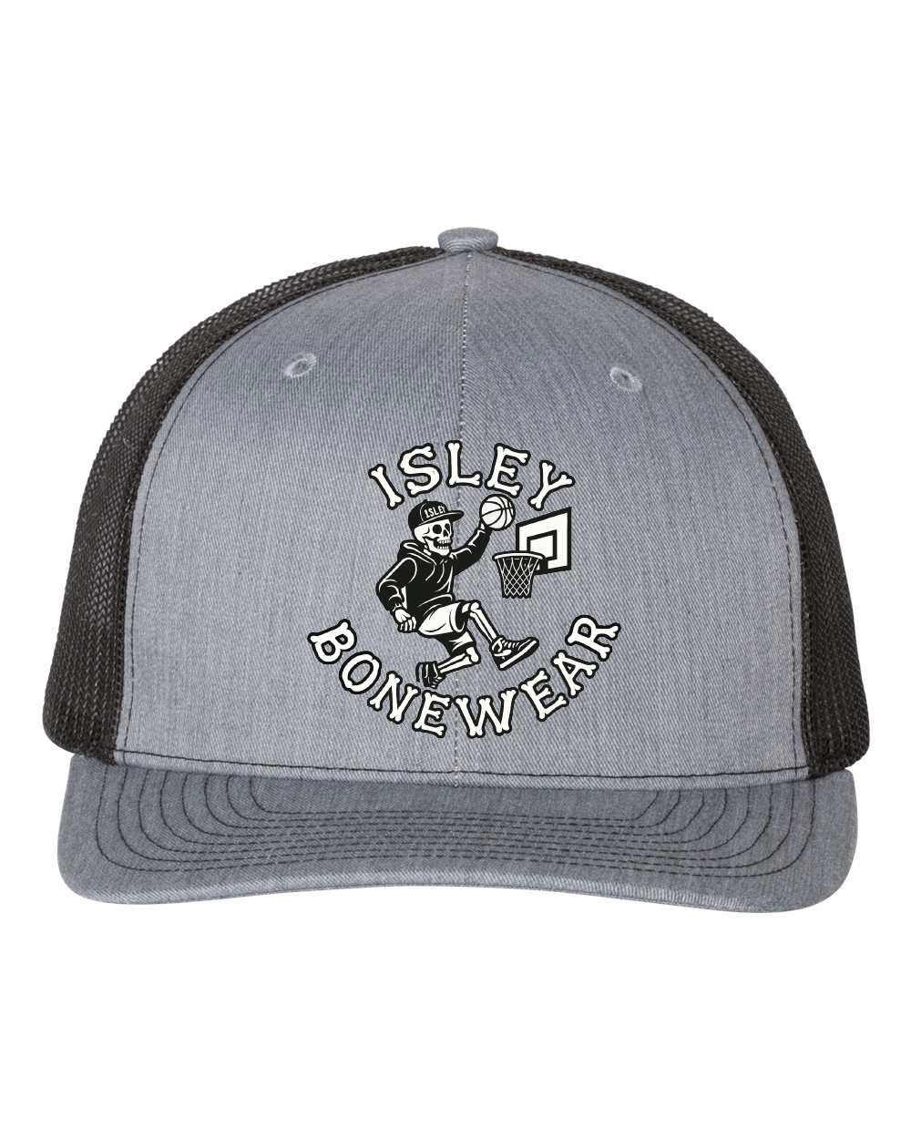 Isley Basketball Skeleton Snapback Trucker Cap (click for more colors)