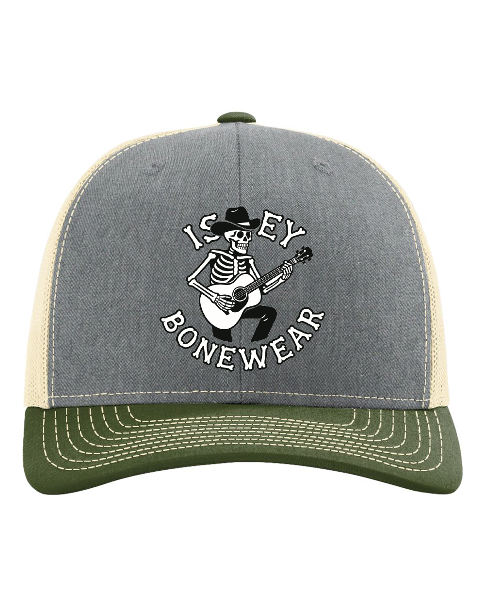 Isley Guitar Skeleton Snapback Trucker Cap (click for more colors)