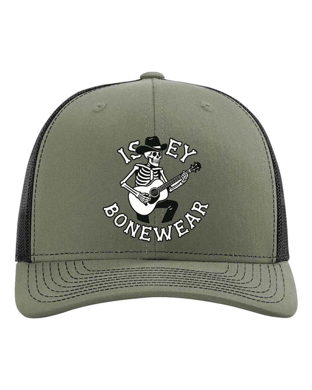 Isley Guitar Skeleton Snapback Trucker Cap (click for more colors)