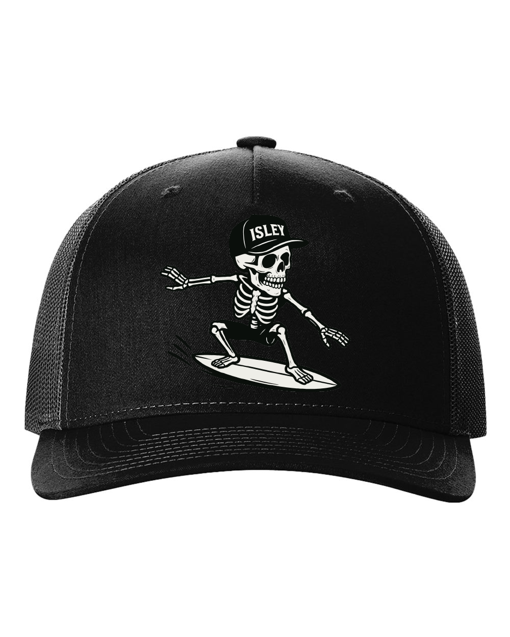 Isley Surfing Skeleton Snapback Trucker Cap (click for more colors)