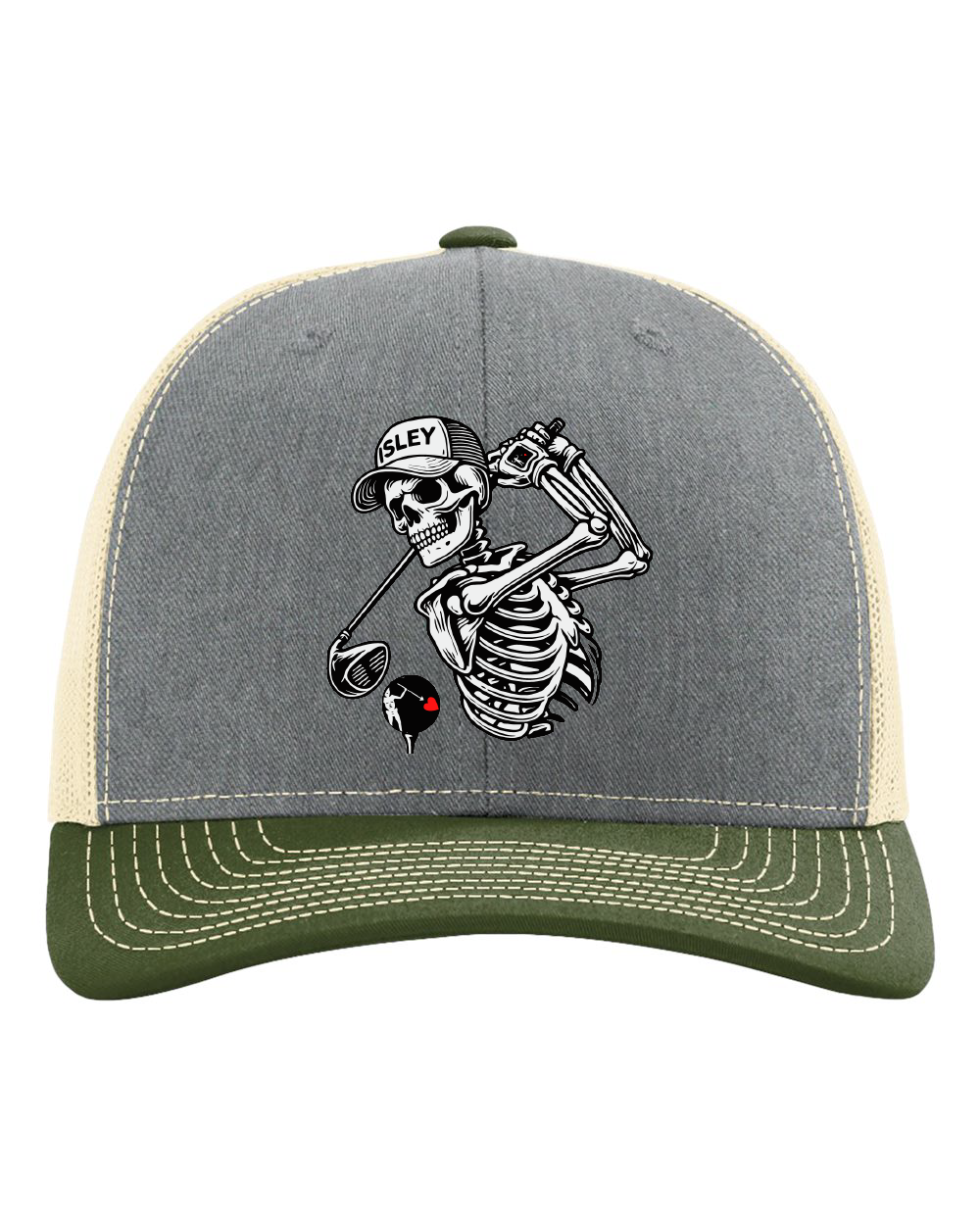 Isley Teach Skeleton Snapback Trucker Cap
